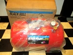 Vtg New Old Stock Black Bull 5 Gallon Red Portable Air Tank +3' Hose Open Bx. Fixed Price $49.95.