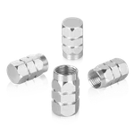 4X Silver Aluminum Wheel/tire Valve Stem Car Truck Air Dust Caps. Fixed Price $6.99.