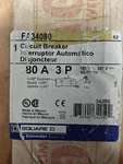 Square D FA34080 Pole Amp 480V Circuit Breaker. Fixed Price $1249.50.