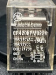 General Electric CR420KPM0224 Control Relay 24VDC Used. Fixed Price $5.00.