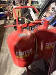 Central Pneumatic Portable Red Air Compressor Set, 2. Fixed Price $250.00.