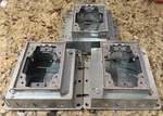 (3)- Hubbell 643 Deep 1-GANG Floor Box Housings Aluminum Finish.. Fixed Price $74.99.