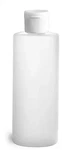 4 Oz Natural Hdpe Cylinder Bottles W/ White Ribbed Snap Caps - 6 Pcs. Fixed Price $12.99.