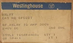 Westinghouse BFD22T No Nc 240 Vdc Type Control Relay 10 Amp 765A944G02. Fixed Price $95.00.