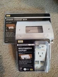 Hubbell Under Cabinet Box (RU270WZ) And Multimedia Outlet (RJ65WTRZ). Fixed Price $58.95.