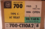 New Allen Bradley 700-C110A2 Ac Relay. Fixed Price $100.00.