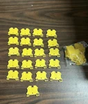New Lot Of 21 Allen-bradley 1492-J4 Screw Terminal Block Yellow. Fixed Price $35.00.