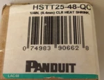 Panduit Cat No: HSTT25-48-QC 1/4"X 4' Clear Heat Shrink 600V 125C. Fixed Price $95.00.