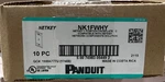 Panduit NK1FWHY Single Gang Faceplate 1-PORT White (10PC) *new Box*. Fixed Price $19.00.