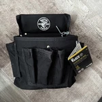 Klein Tools 5719 Powerline 18-POCKET Black Nylon Electrician's Pouch. Fixed Price $55.00.