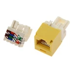 CJ688TPYL Panduit TX6 Plus CAT6 Utp Jacks Module RJ45 Yellow Lot Of 46. Fixed Price $119.00.