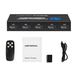 In Out 4K 60HZ 5X1 Hdmi Switcher 2.0 With Ir Remote Control. Fixed Price $26.31.