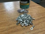Panduit 16-14 Awg Non-insulated Ring Terminal #8 Stud Qty 96. Fixed Price $48.00.