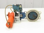 Bettis CB315 Pneumatic Solenoid Actuated 5" Butterfly Valve 120PSI 120V. Fixed Price $157.49.