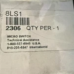 Honeywell 8LS1 Limit Switch, Wobble Stick, 1NC/1NO, 10A 480V Ac, Actuator. Fixed Price $200.00.