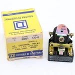 Square Ac Control Relay Model 8501 CO-5 24VOLT 60HZ Coil 55640 Nos. Fixed Price $13.99.