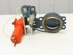Bettis CB315 Pneumatic Solenoid Actuated 5" Butterfly Valve 120PSI 24VDC. Fixed Price $166.46.