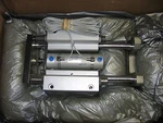 Smc MGGLB40TN-75 Guided Pneumatic Cylinder W/40MM Bore & 75MM Stroke W/switches. Fixed Price $195.00.