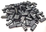 Lot Of 100 Molex Double Row Terminal Strip 4 Position 2-1/8" Long Black. Fixed Price $119.99.