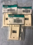 New Lot Of 3 Panduit CFPL2IWY Mini-com Faceplate Single Gang Module Spaces*. Fixed Price $8.99.