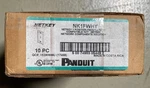 10-PACK Panduit Netkey NK1FWHY 1-PORT Faceplates White. Fixed Price $30.00.