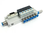 Festo MH1 Valve Manifold 6 Banks 197334 W/ 197008 Solenoid 5 Qty. Fixed Price $170.99.