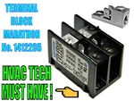 Heavy-duty Large-gauge Wire Terminal Strip / Block 2-POSITION, Quick Conns, Hvac. Fixed Price $10.37.