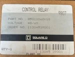 Square D 8501 XO60V18, Control Relay, 48V Coil. Fixed Price $160.00.