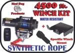 4500LB Mad Dog Synthetic Winch/mount Kit- 2020-22 Tracker Off Road 800 Sx Crew. Fixed Price $300.10.
