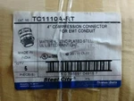 Thomas & Betts TC1110A-RT 4" Compression Connector For Emt New Box Of 5 Each. Fixed Price $299.99.
