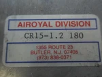 Airoyal CR15-1.2 180 Rotary Actuator. Fixed Price $730.02.