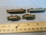 (2) Itt DCM-37S + DAM-15S D-sub Connectors Gold Plated Pins. Fixed Price $14.95.