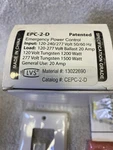 Myers EPC-2-D Emergency Power Control Switch, 120-277V, 20A, White, Test Button. Fixed Price $44.99.