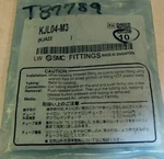 10 Smc Fittings KJL04-M3. Fixed Price $46.27.