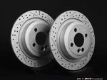 Mini Ecs Rear Cross Drilled & Slotted Brake Rotors - Pair 11.02" (280X10). Fixed Price $175.00.