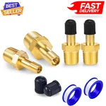 Pcs Brass Air Inflator Adapter, 1/4" Npt (m) Standard Schrader Valve. Fixed Price $14.93.