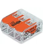 Wago 221-413 Wire Lever Nut, Conductor Compact Connectors, Pack Of 2500. Fixed Price $480.00.
