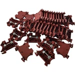 New Lot Of 37 Allen Bradley 1492-J4 Red Feed-through Terminal Block 600V 35A. Fixed Price $44.95.