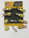 C&d Braze-on Self-piercing Copper Saddle Valve For 1/4" Tube CD5514 Package Of 6. Fixed Price $34.31.