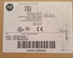 ALLEN-BRADLEY,700-CFB220EJ,INDUSTRIAL Control Relay Nib. Fixed Price $80.00.