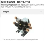 New Durakool BFC3-708 Amp 480V Phase Relay Coil 120V 60HZ 240 Free Ship Usa. Fixed Price $249.99.