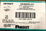 Qty 10 Panduit NK4BXEI-AY Netkey Position Surface Mount Box New Nib. Fixed Price $19.00.