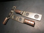 (3) K13I2 Awg 3/8" Stud Brown Copper Standard Barrel W/ Window Hole Cable Lug. Fixed Price $20.00.
