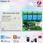 Tuya Zigbee Smart Switch Remote Control 1/2/4CH Relay Module 12V 24V 220V. Fixed Price $30.99.