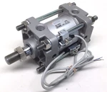 Smc CDA2B63-25-J59W Pneumatic Cylinder 63MM Bore 25MM Stroke Dual 2WIRE Switches. Fixed Price $195.00.