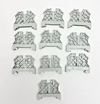 Lot Of 10, Allen Bradley 1492-EAJ35, End Anchors, Terminal Block Barrier. Fixed Price $39.13.