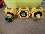 Lot Of Pcs Idec HW9Z-KG1 22MM Yellow E-stop Shroud W/XW1E-BV413MR & Push Buttn. Fixed Price $40.00.