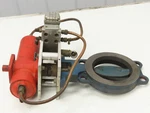Bettis CB-315 Pneumatic Solenoid Actuated 5" Butterfly Valve 120PSI 120V. Fixed Price $148.49.