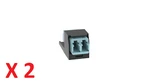 Panduit Mini-com Aqua Multimode Fiber Optic Adapter Module Cmdsaqlcbl X 2. Fixed Price $42.30.