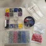 Lot Of 4000+ Panduit & Ferrules Direct Insulated Wire Tags New. Fixed Price $125.00.